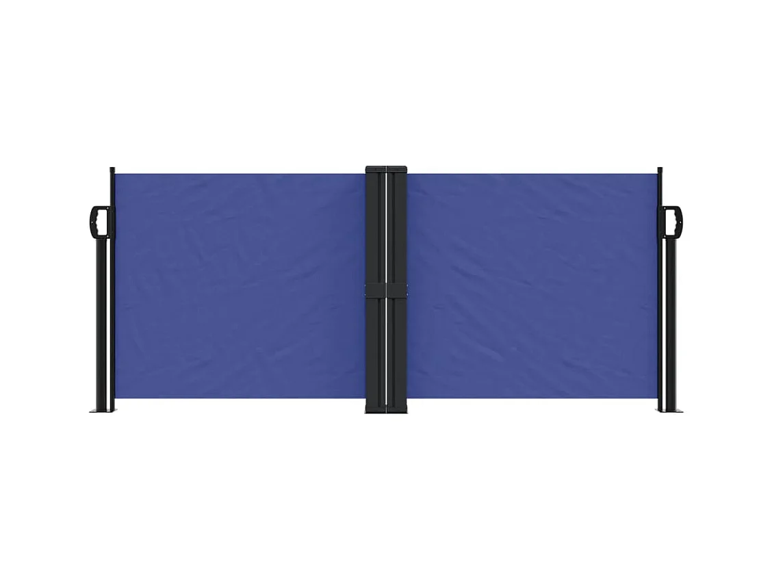 Auvent latéral rétractable bleu 100x1000 cm FR10682