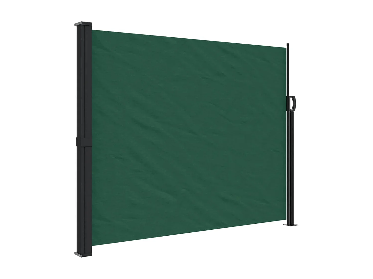 Auvent latéral rétractable vert foncé 160x600 cm FR73279