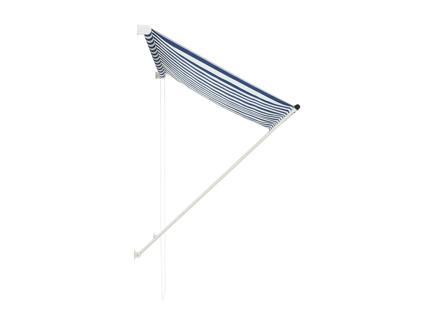 Toldo retráctil azul y blanco 100x150 cm ES528106