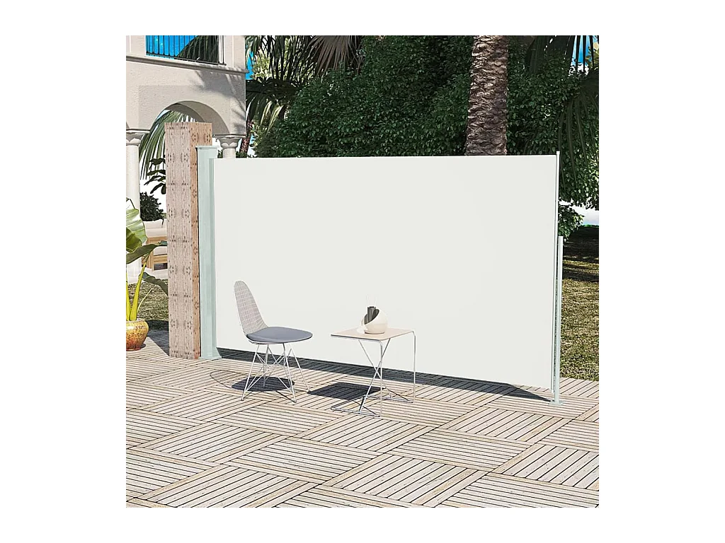 Auvent latéral de patio 160x300 cm Couleur crème FR30044