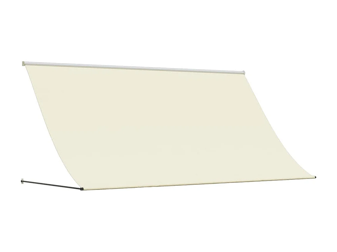Toldo retráctil de tela y acero crema 300x150 cm ES469472