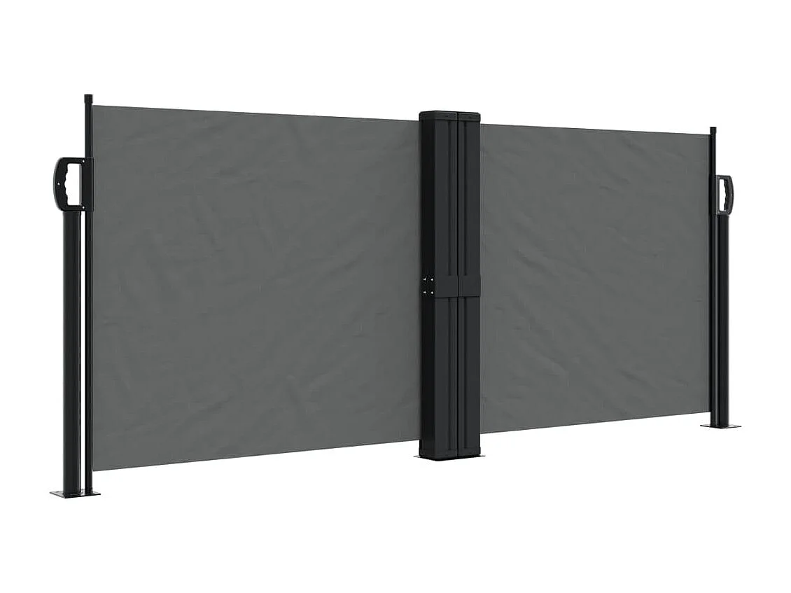 Auvent latéral rétractable anthracite 100x600 cm FR49098
