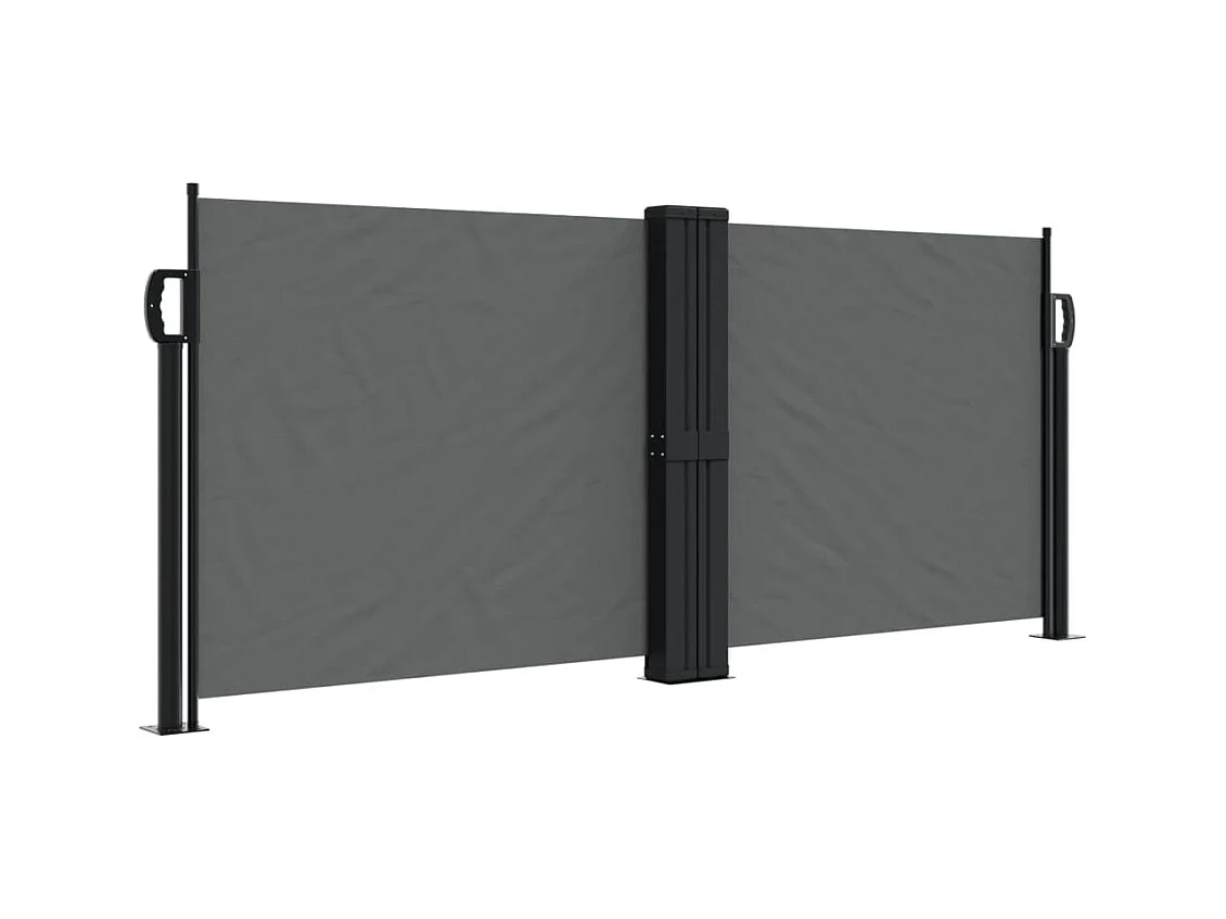 Auvent latéral rétractable anthracite 100x600 cm FR49098