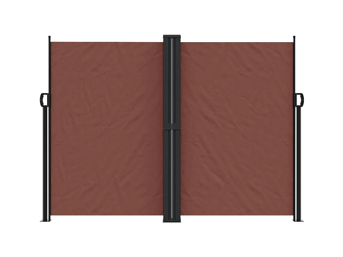 Auvent latéral rétractable marron 180x600 cm FR83817