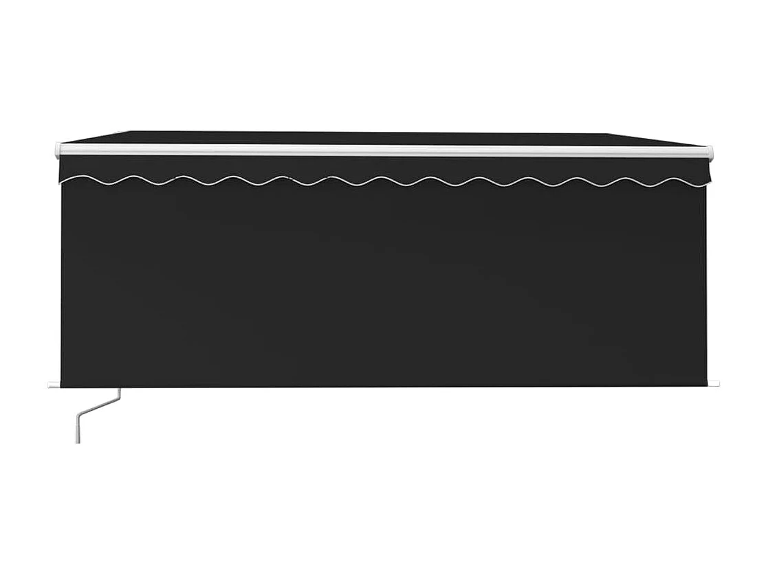 Auvent rétractable manuel avec store 3,5x2,5 m Anthracite FR87813