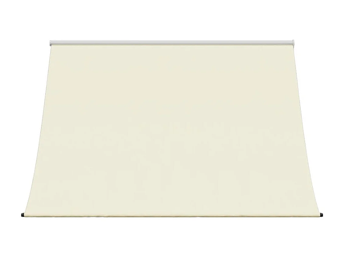 Auvent rétractable crème 250x150 m tissu et acier FR69561