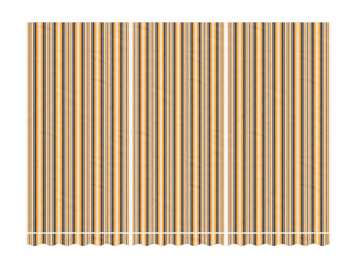 Tissu de remplacement pour auvent rayures multicolores 4,5x3 m FR11230