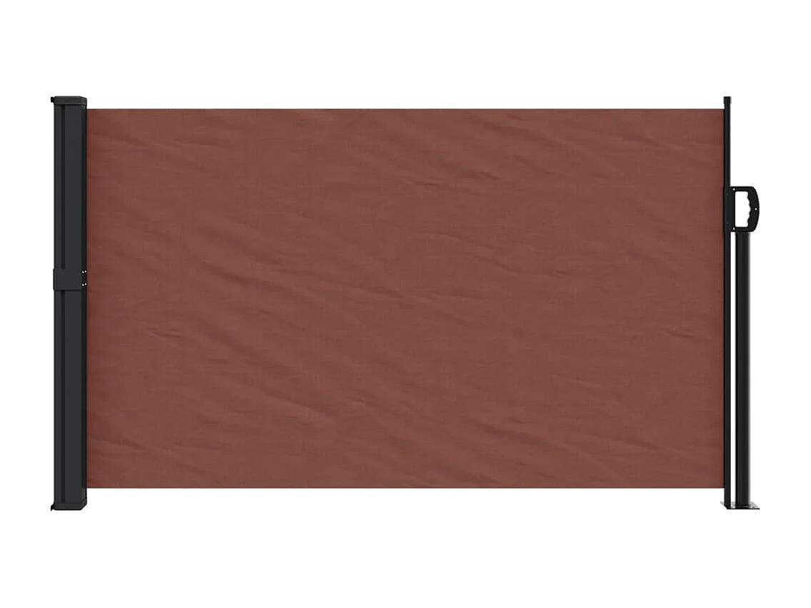 Auvent latéral rétractable marron 120x300 cm FR23268