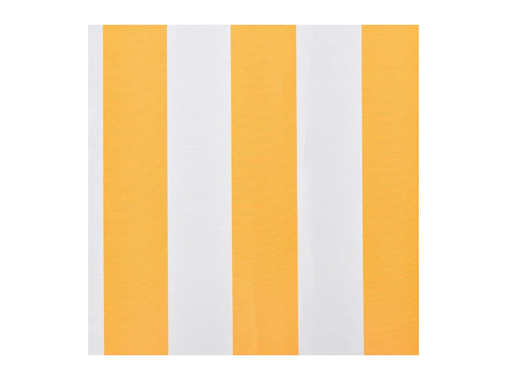 Luifeldoek 3x2,5 m canvas zonnebloemgeel en wit BE871896