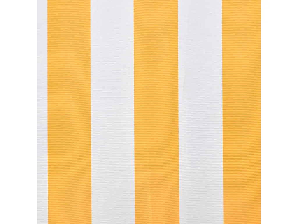 Tissu d'auvent Jaune tournesol/blanc 3x2,5 m (cadre non inclus) FR45317