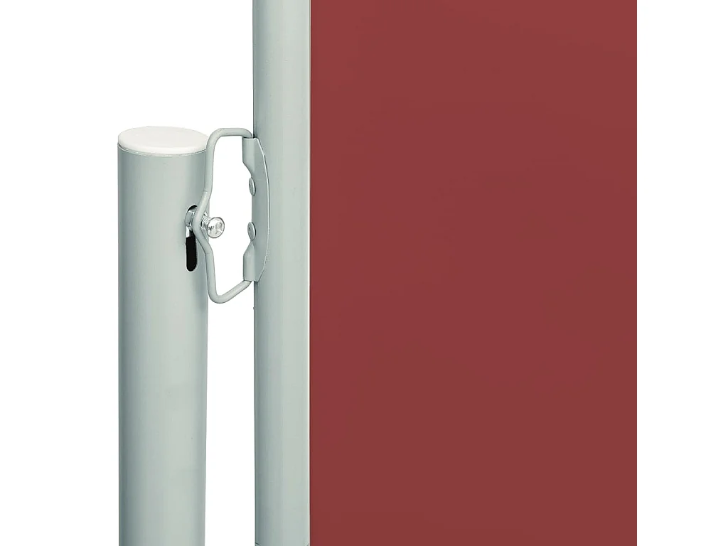 Auvent latéral rétractable de patio 200x600 cm Rouge FR89683