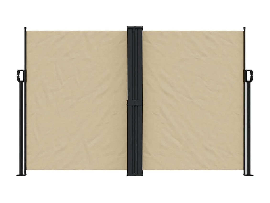 Auvent latéral rétractable beige 160x1200 cm FR73715