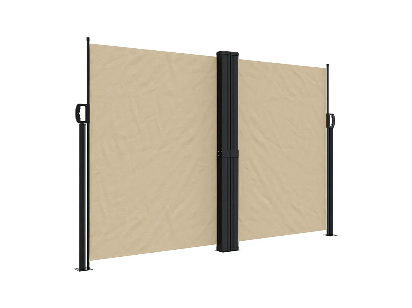 Auvent latéral rétractable beige 160x1200 cm FR73715