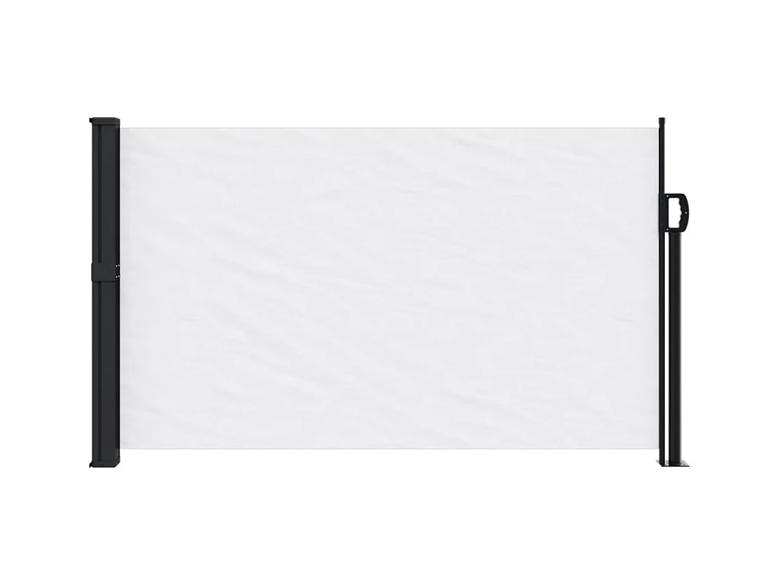 Auvent latéral rétractable blanc 120x500 cm FR62615
