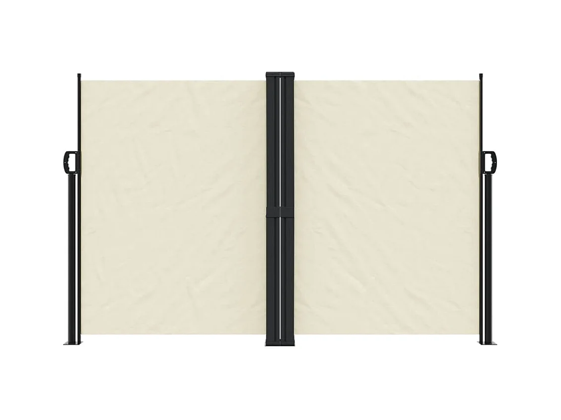Auvent latéral rétractable crème 160x600 cm FR34868