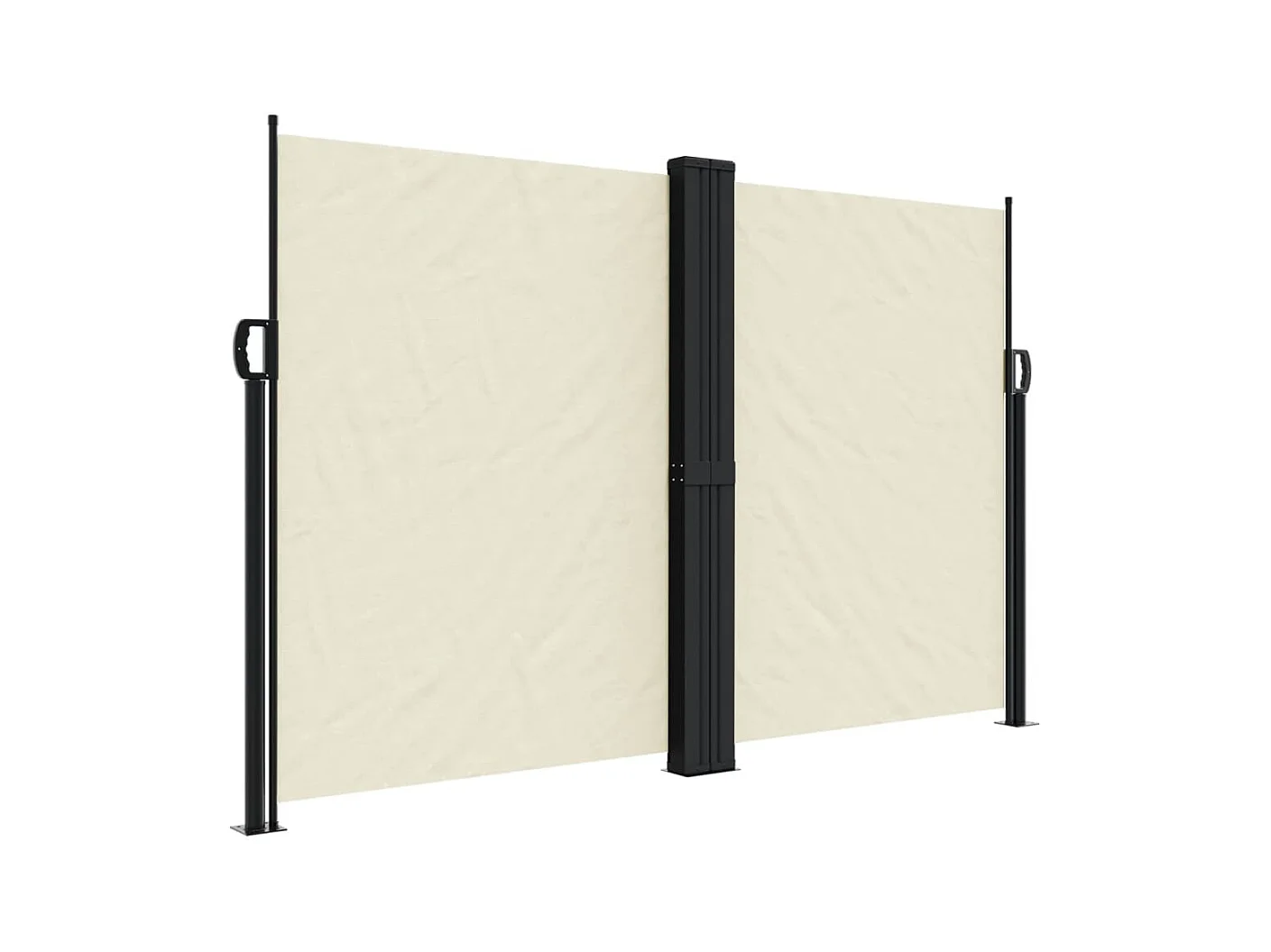 Auvent latéral rétractable crème 160x600 cm FR34868