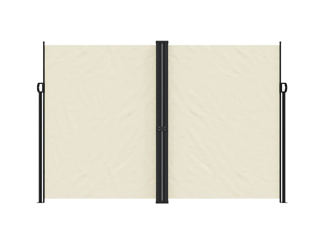 Auvent latéral rétractable crème 220x1000 cm FR93981