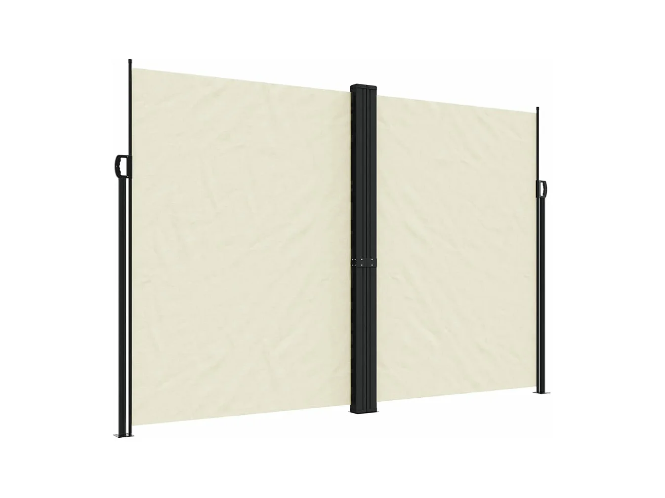 Auvent latéral rétractable crème 220x1000 cm FR93981