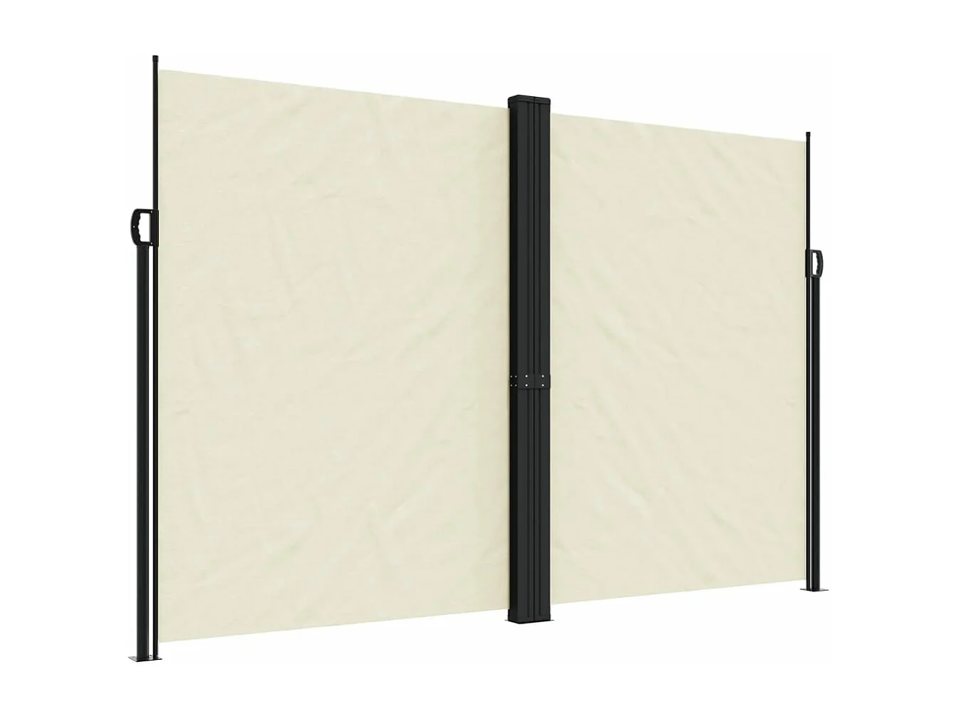 Auvent latéral rétractable crème 220x1000 cm FR93981