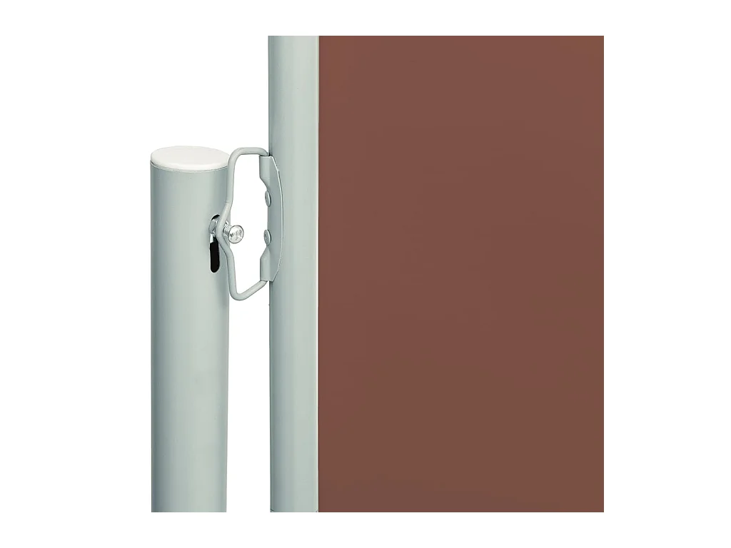Auvent latéral rétractable de patio 220x600 cm Marron FR78073