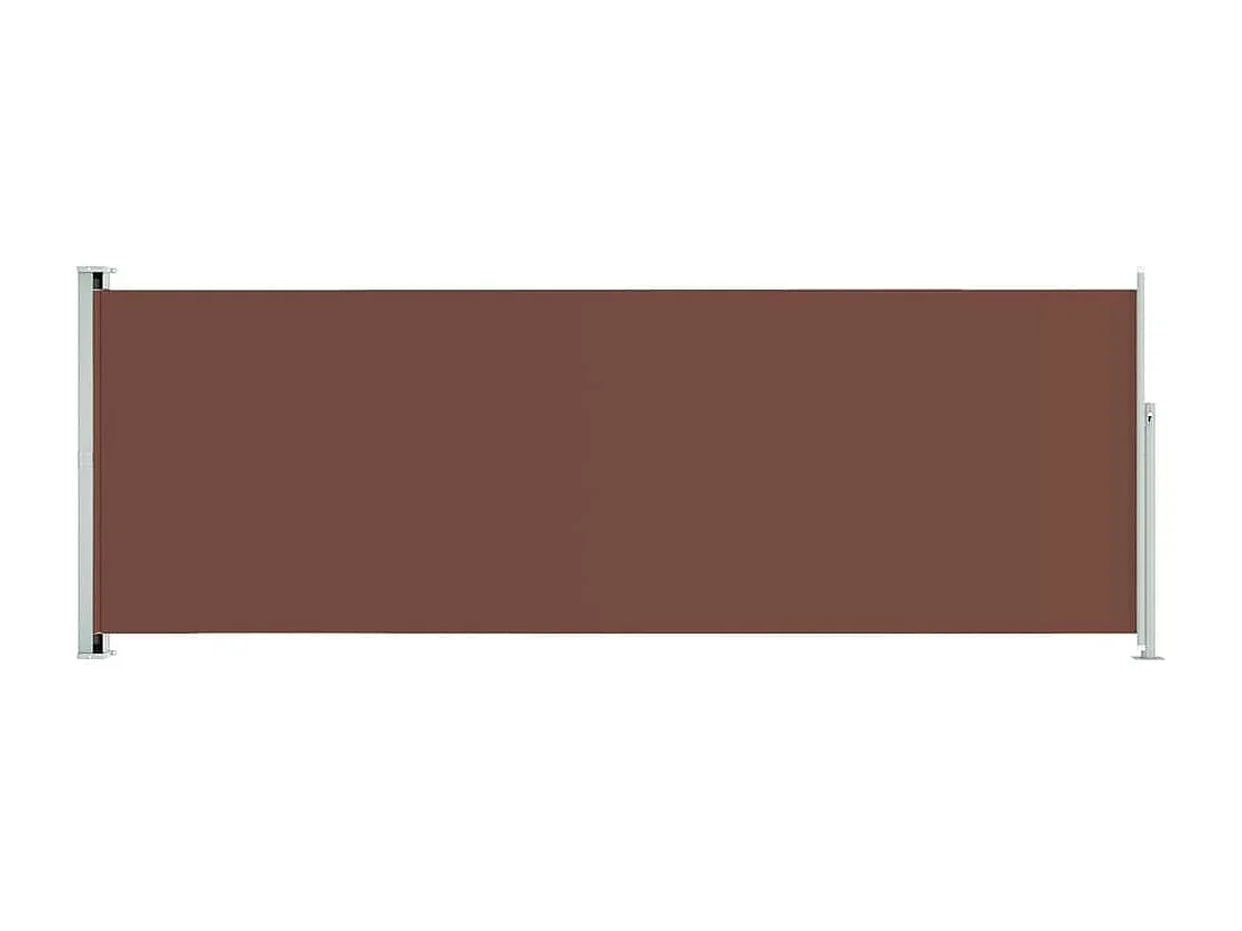 Auvent latéral rétractable de patio 220x600 cm Marron FR78073