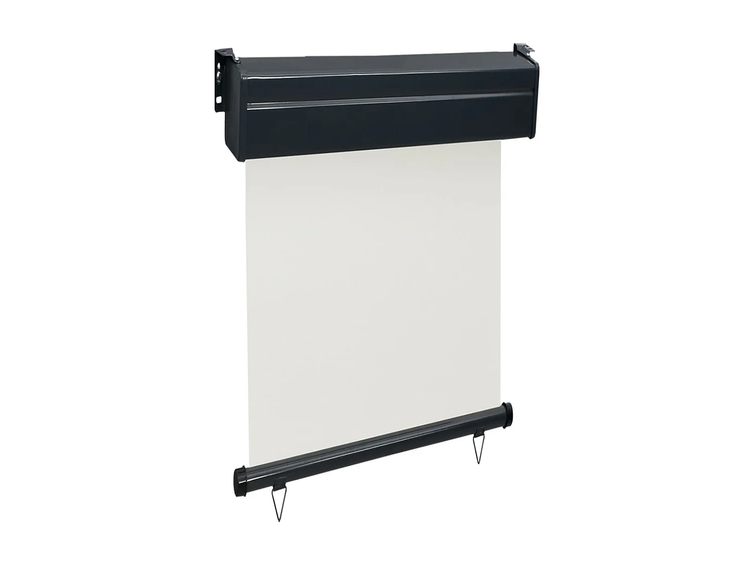 Auvent latéral de balcon 65x250 cm Crème FR83734