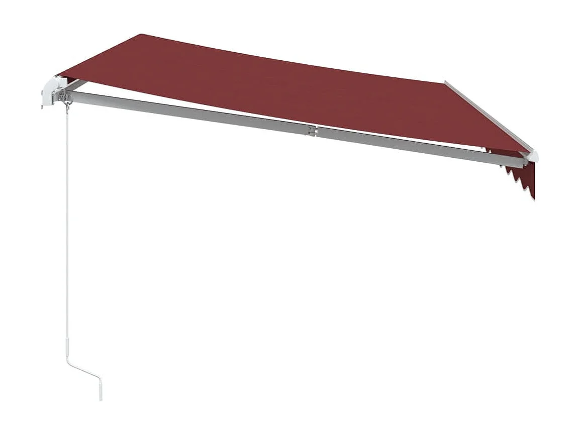 Auvent manuel rétractable bordeaux 350x250 cm FR58299