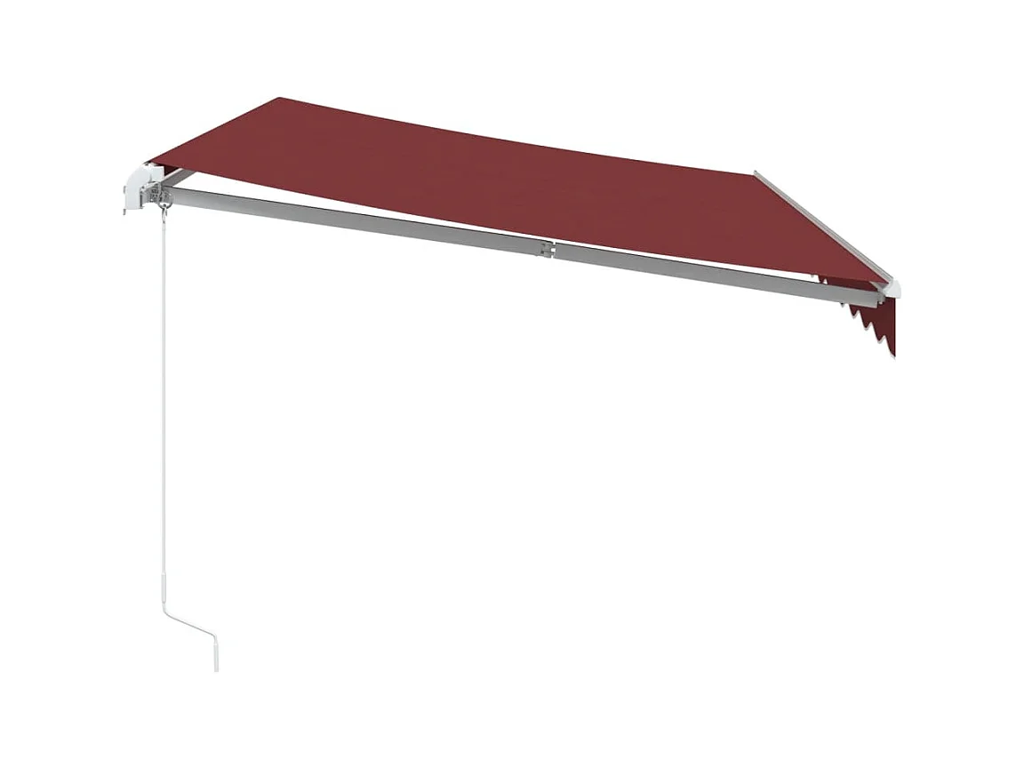Auvent manuel rétractable bordeaux 350x250 cm FR58299