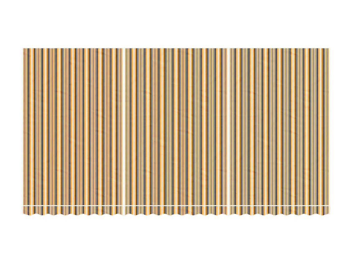 Tissu de remplacement pour auvent rayures multicolores 6x3 m FR42737