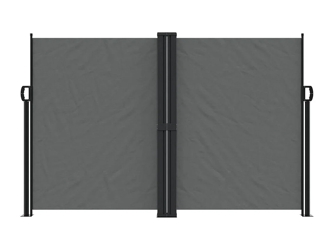 Windscherm uittrekbaar 160x600 cm antraciet BE272211