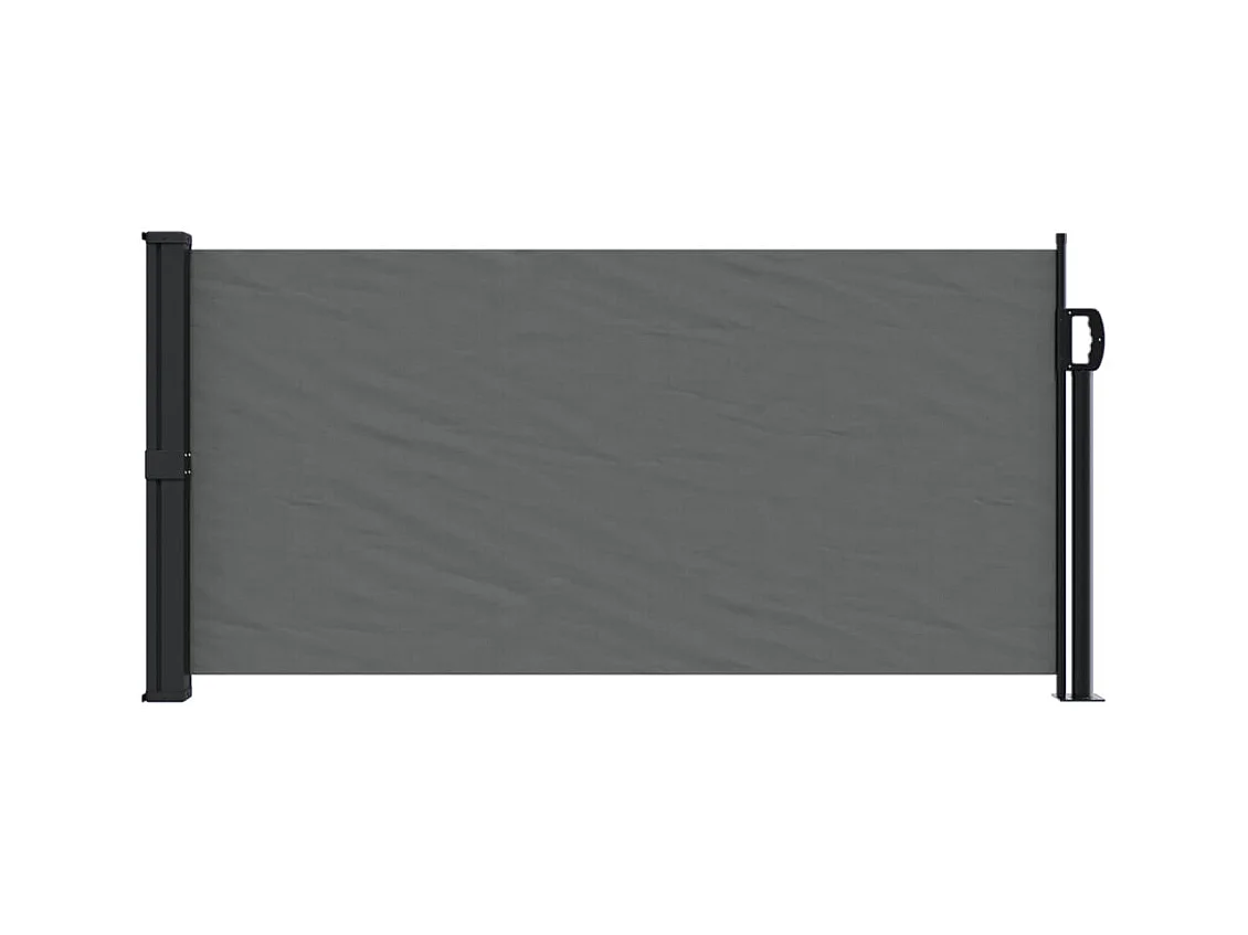 Auvent latéral rétractable anthracite 100x500 cm FR41834