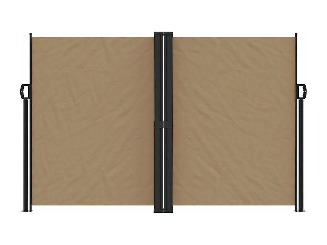 Auvent latéral rétractable taupe 160x1200 cm FR44844