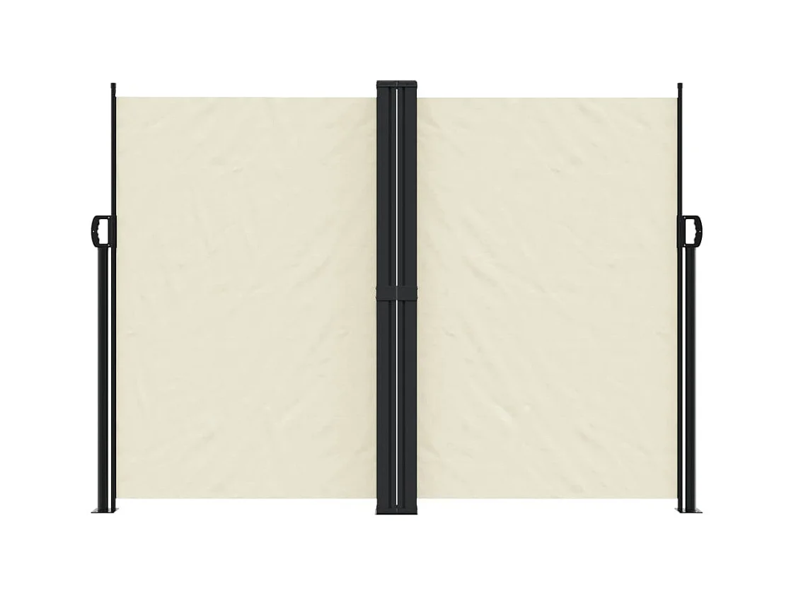 Auvent latéral rétractable crème 180x600 cm FR62089