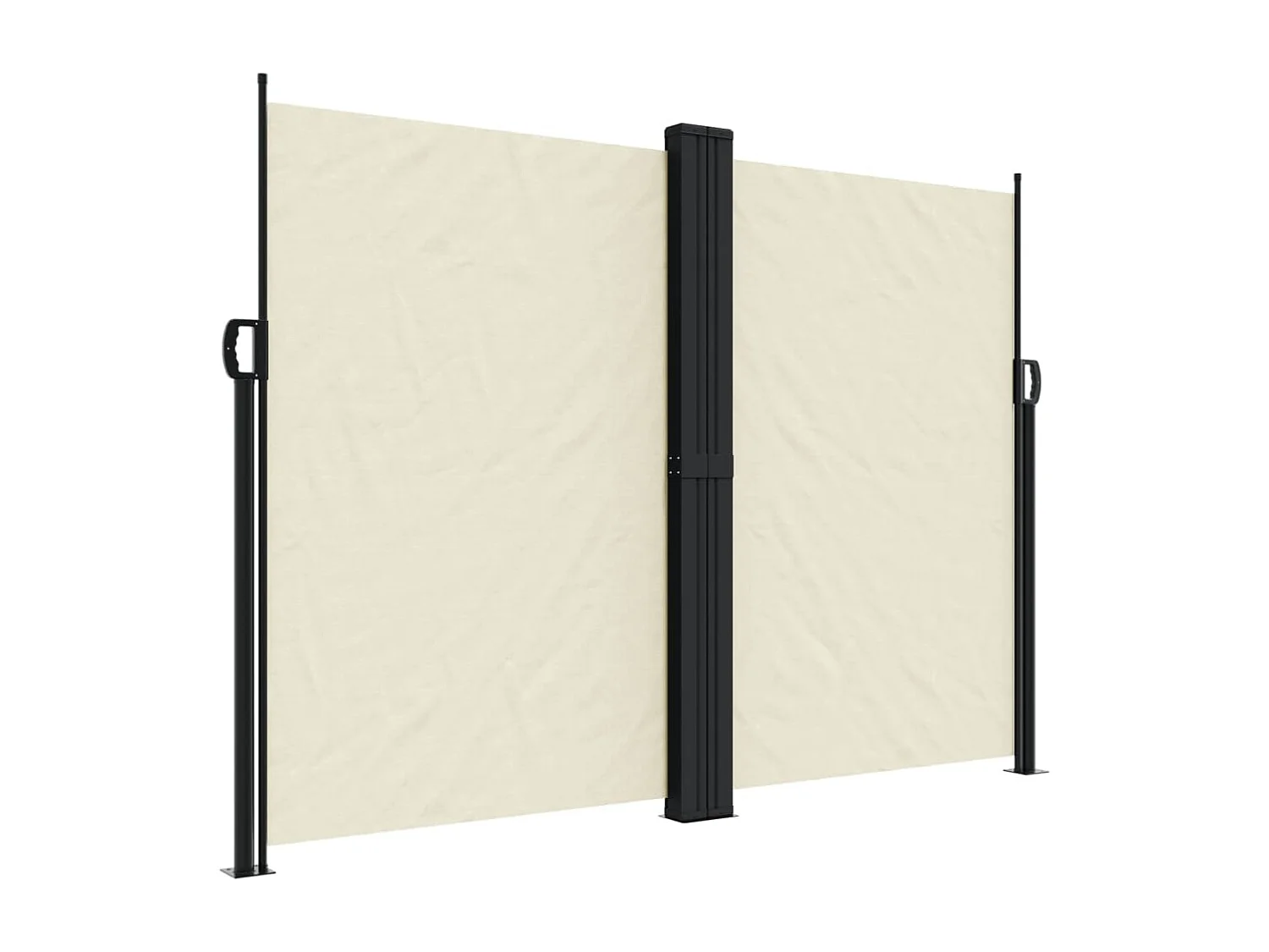 Auvent latéral rétractable crème 180x600 cm FR62089
