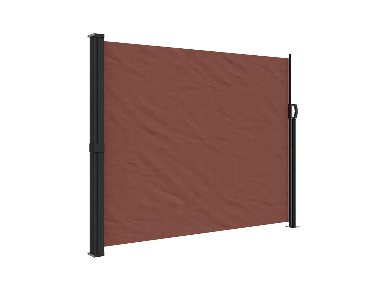 Toldo lateral retráctil marrón 160x300 cm ES892379