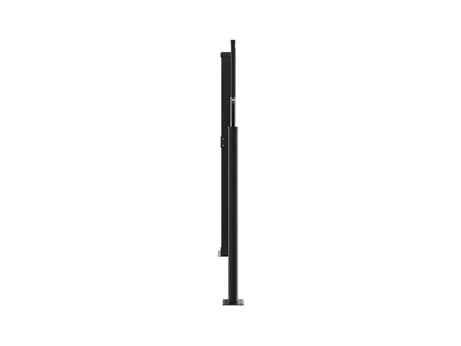 Auvent latéral rétractable noir 140x1000 cm FR17726