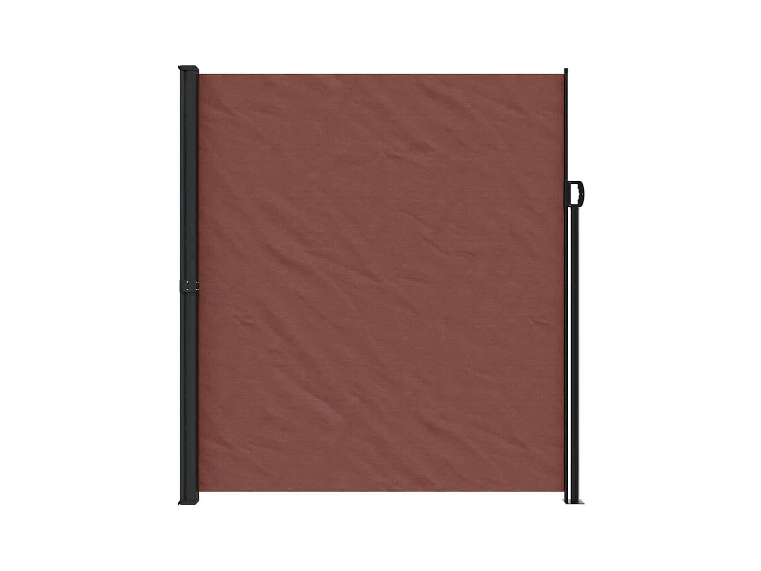 Auvent latéral rétractable marron 220x500 cm FR59673