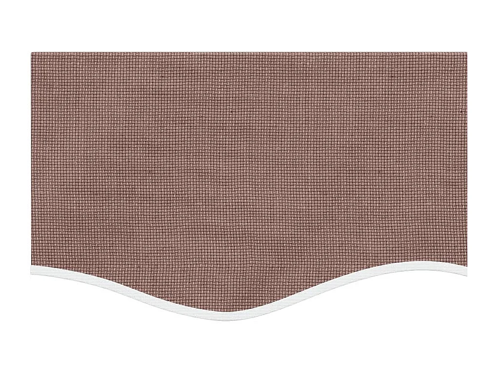 Tela de cenefa de toldo de repuesto rayas marrón 5 m ES240217