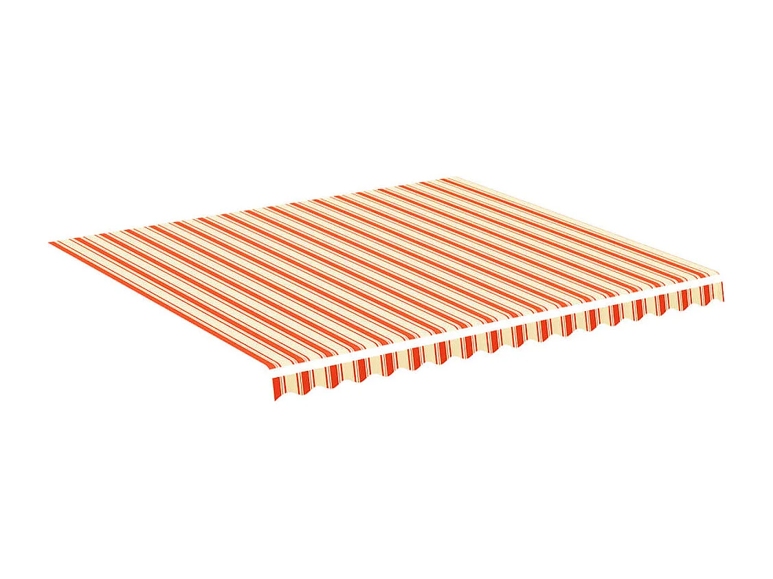 Tissu de remplacement pour auvent Jaune et orange 4x3,5 m FR84238