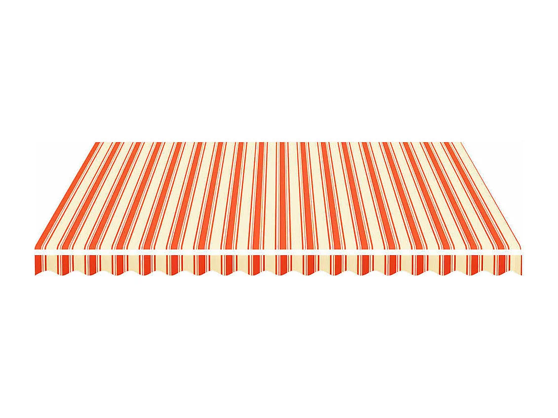 Tissu de remplacement pour auvent Jaune et orange 4x3,5 m FR84238
