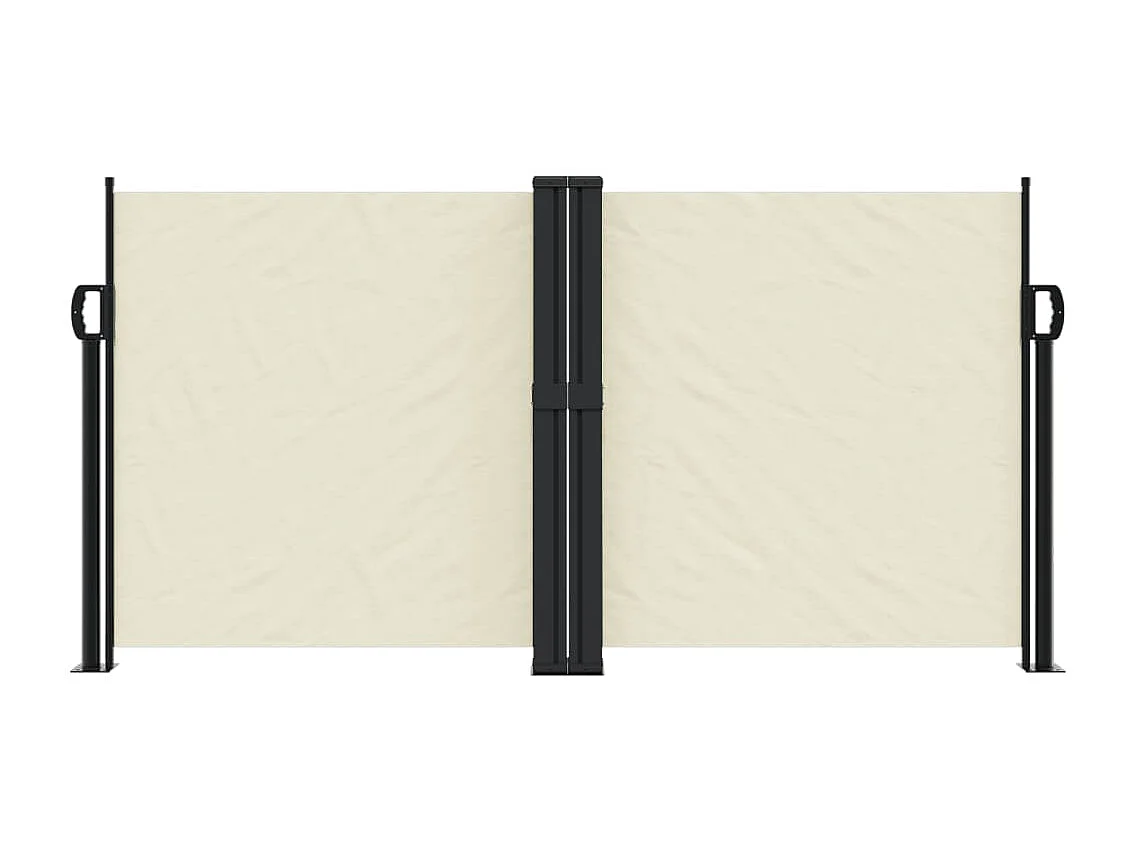 Auvent latéral rétractable crème 120x600 cm FR76546