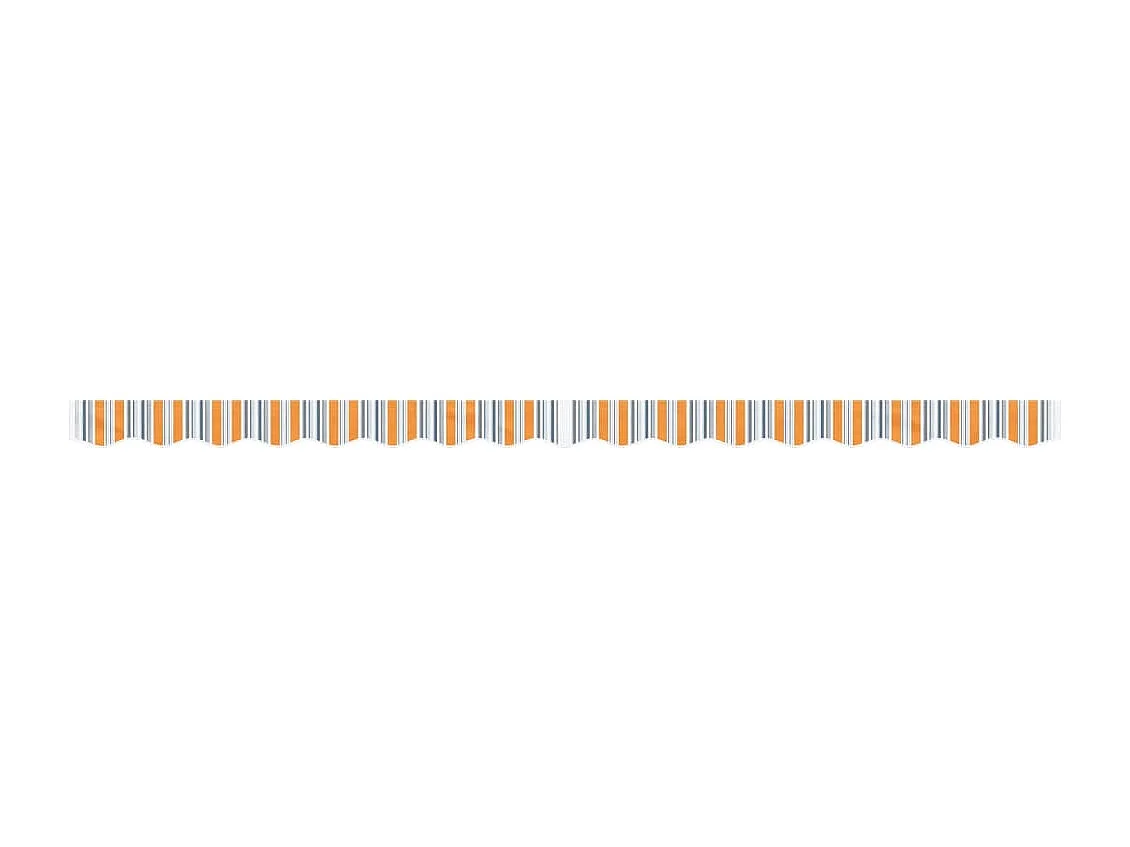 Tissu de remplacement de cantonnière d’auvent multicolore 4 m FR45051