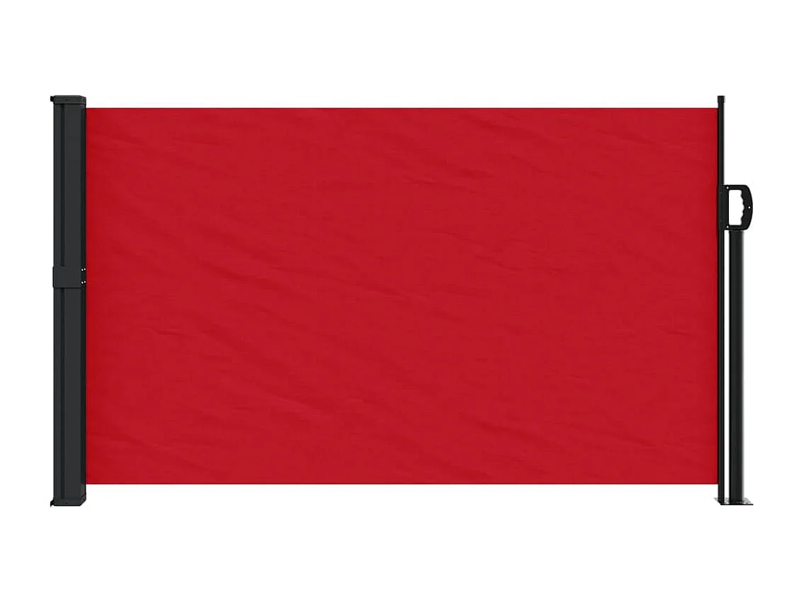 Auvent latéral rétractable rouge 120x600 cm FR29315