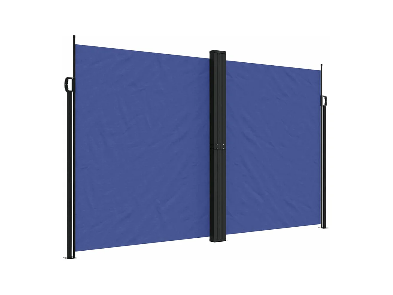 Auvent latéral rétractable bleu 200x600 cm FR71387