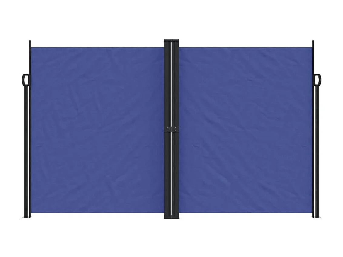 Auvent latéral rétractable bleu 200x600 cm FR71387