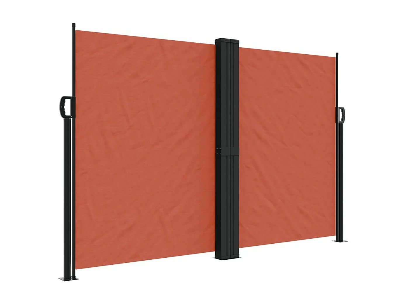 Auvent latéral rétractable terre cuite 160x1200 cm FR27414