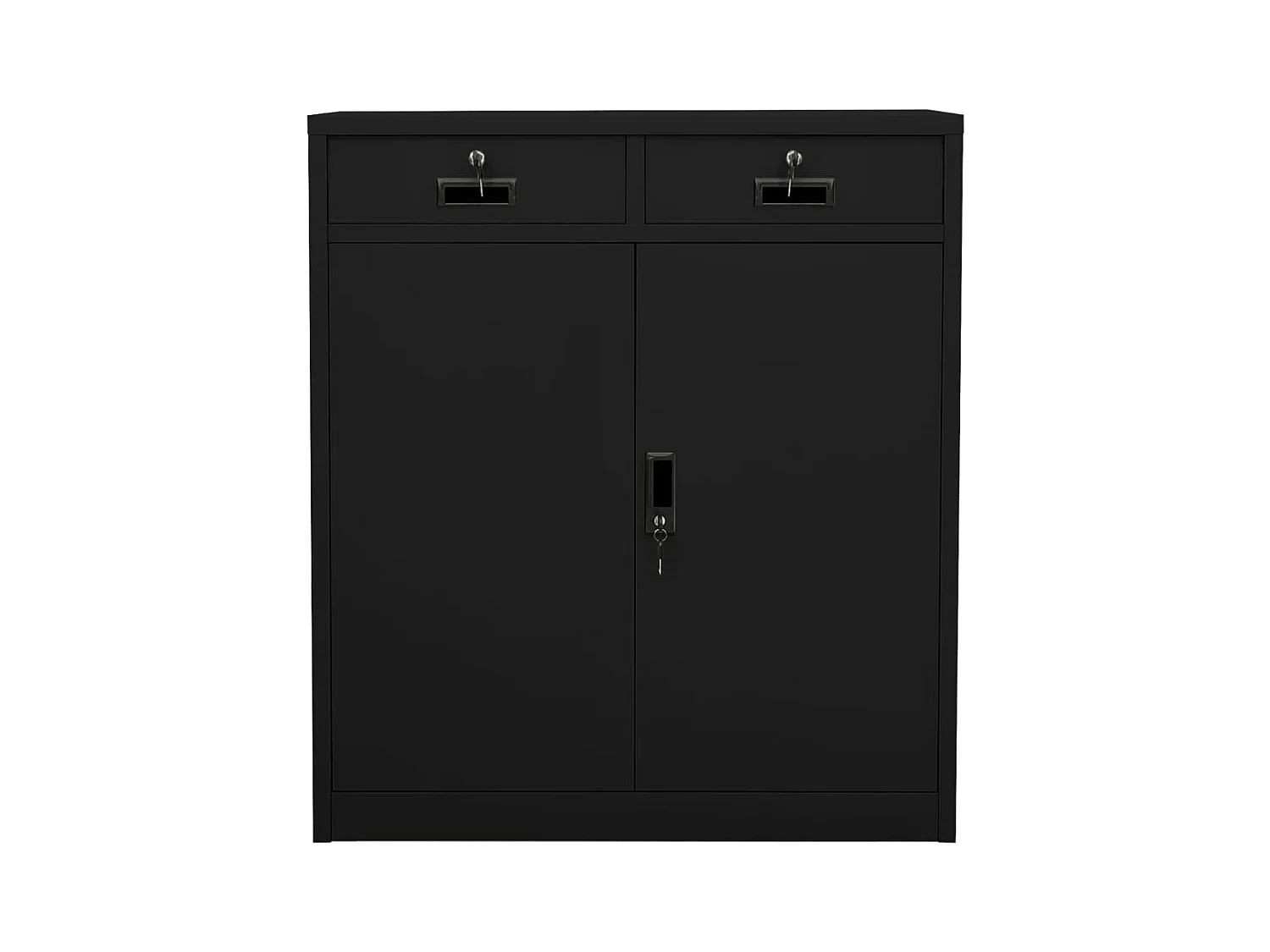 Armoire de bureau Noir 90x40x102 cm Acier FR34825