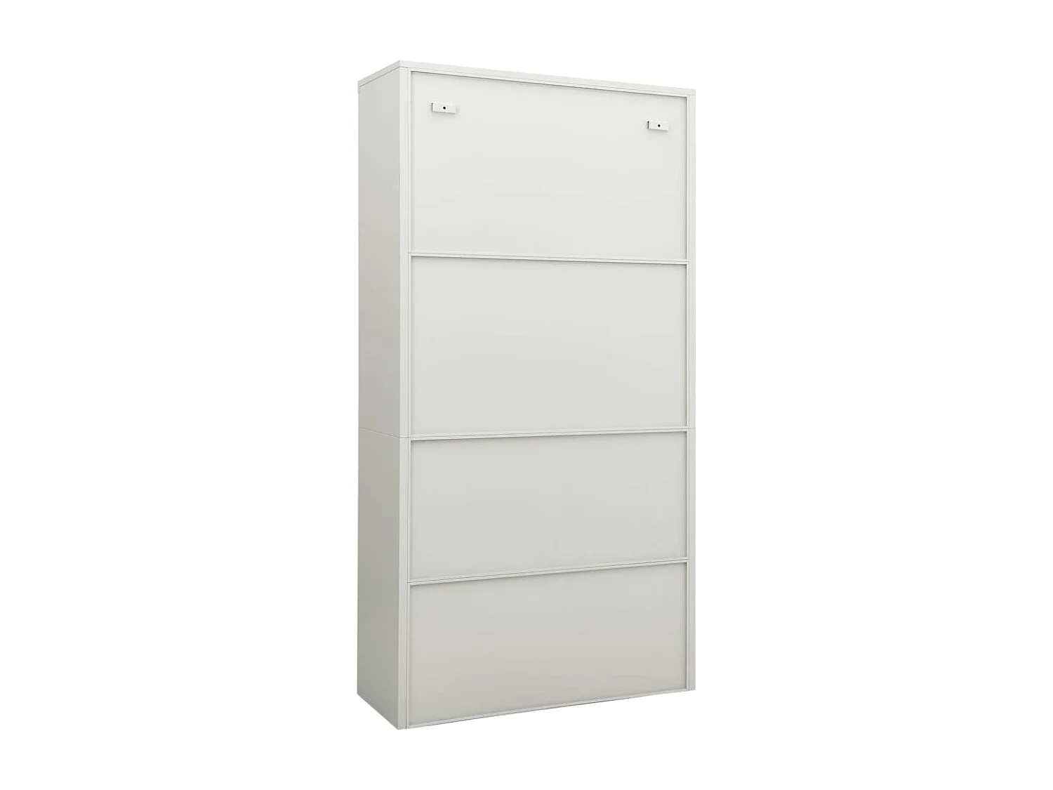 Armoire de bureau Gris clair 90x40x180 cm Acier FR51349
