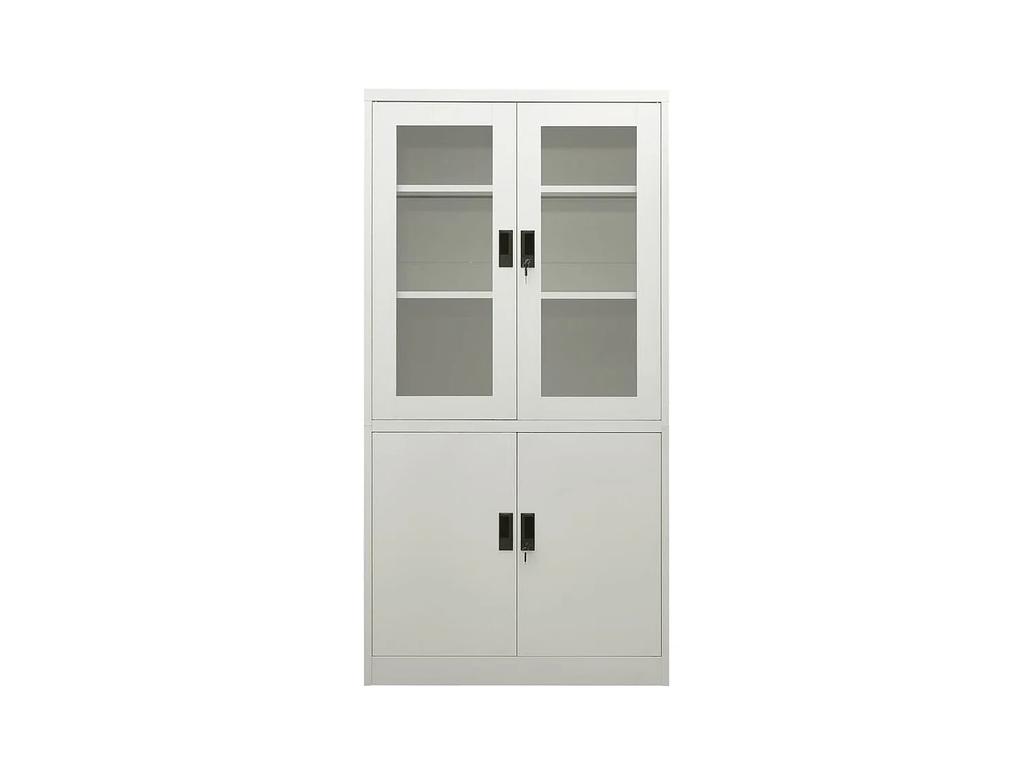 Kantoorkast 90x40x180 cm staal lichtgrijs BE448264