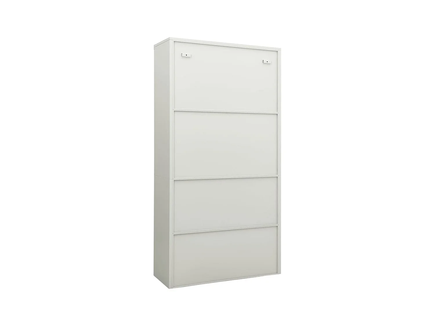 Armoire de bureau Gris clair 90x40x180 cm Acier FR51349
